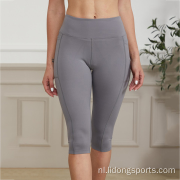 Stretch hoge taille yoga legging yoga shorts